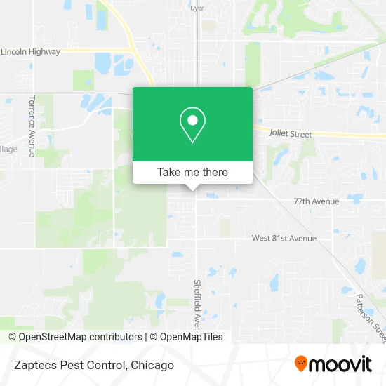 Zaptecs Pest Control map