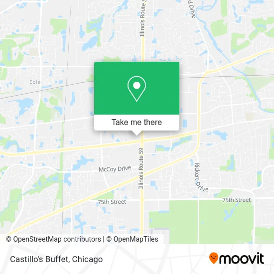 Castillo's Buffet map