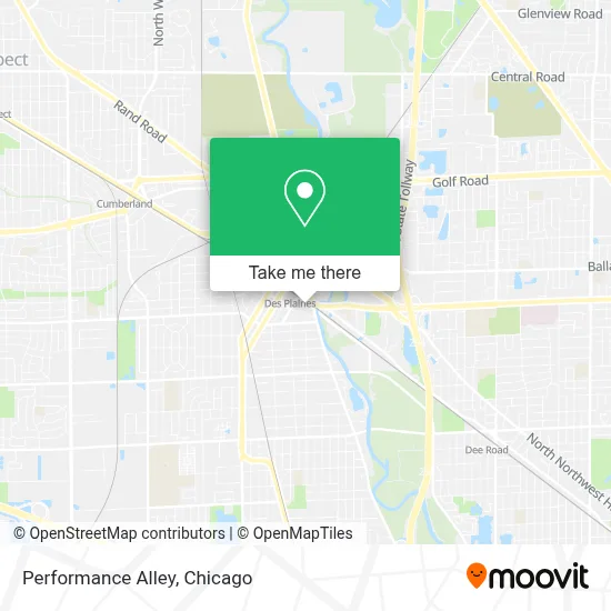 Performance Alley map