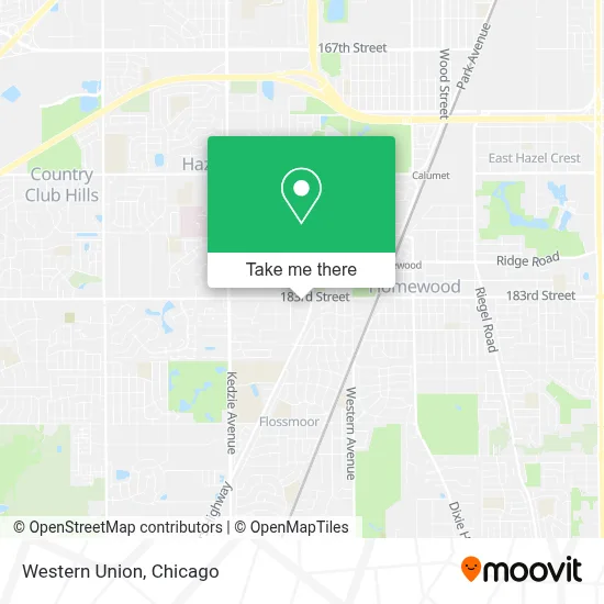Western Union map