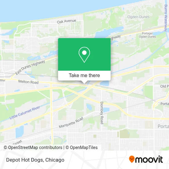 Depot Hot Dogs map