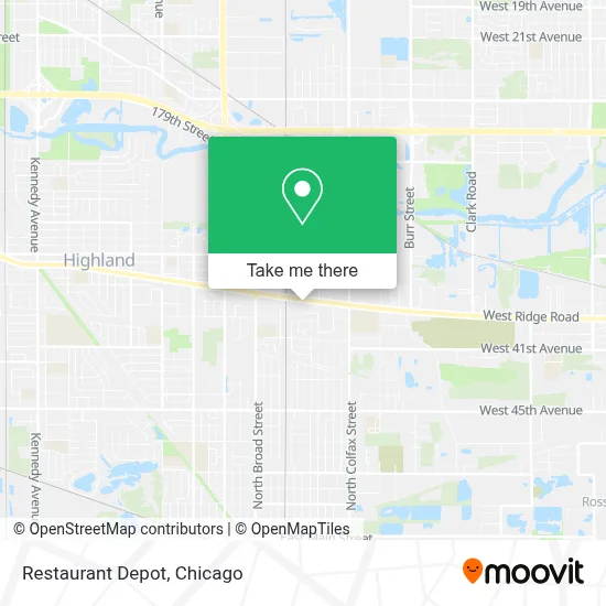 Restaurant Depot map