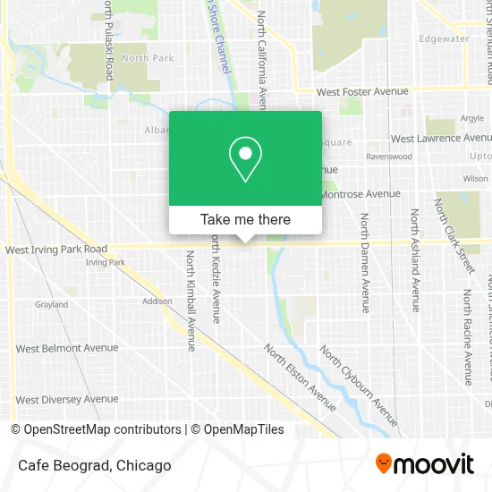 Cafe Beograd map