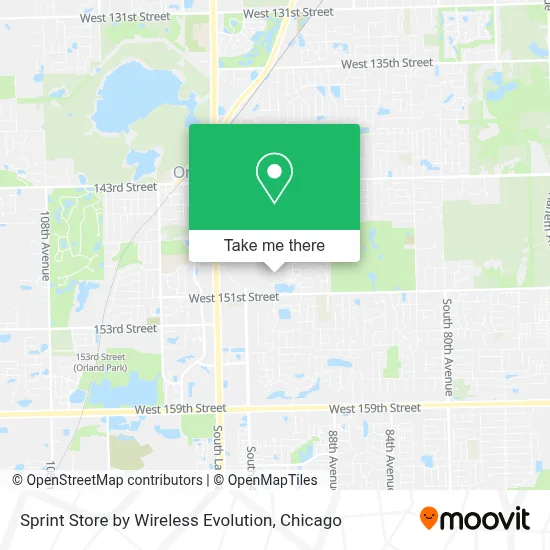 Sprint Store by Wireless Evolution map