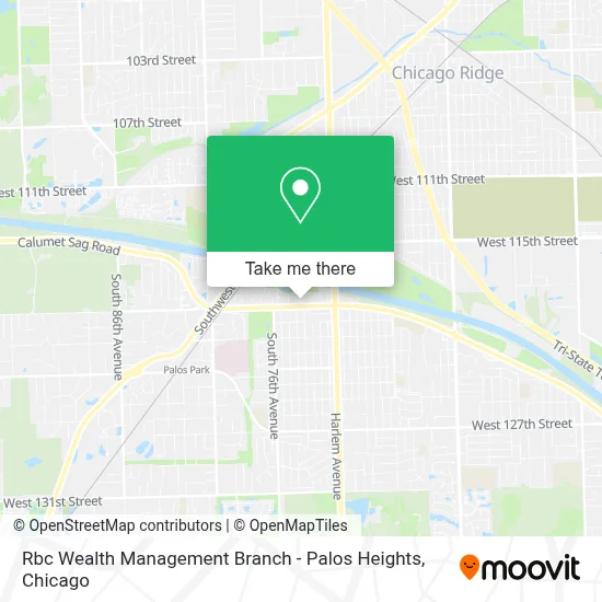 Rbc Wealth Management Branch - Palos Heights map