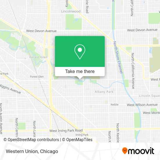 Western Union map