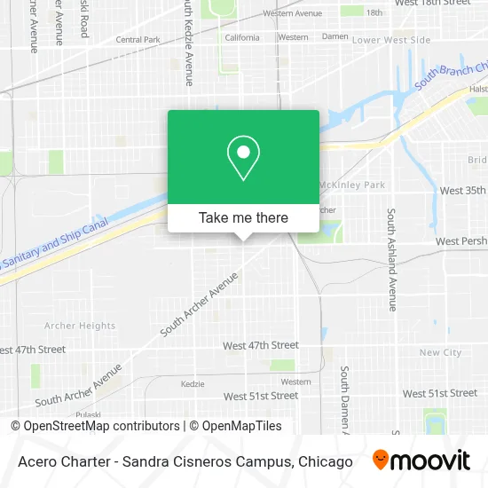 Acero Charter - Sandra Cisneros Campus map