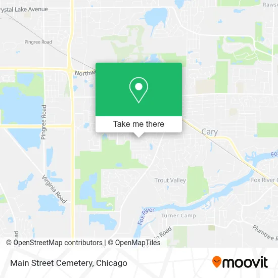 Main Street Cemetery map