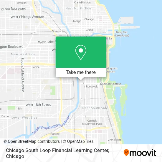 Chicago South Loop Financial Learning Center map