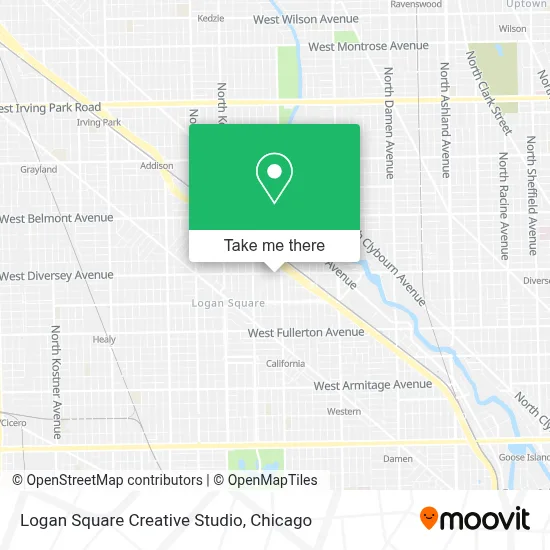 Logan Square Creative Studio map
