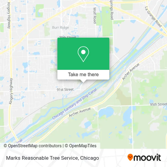 Marks Reasonable Tree Service map