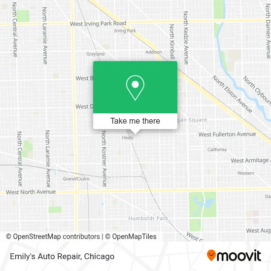 Emily's Auto Repair map