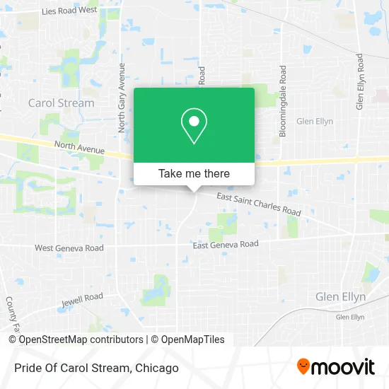 Pride Of Carol Stream map