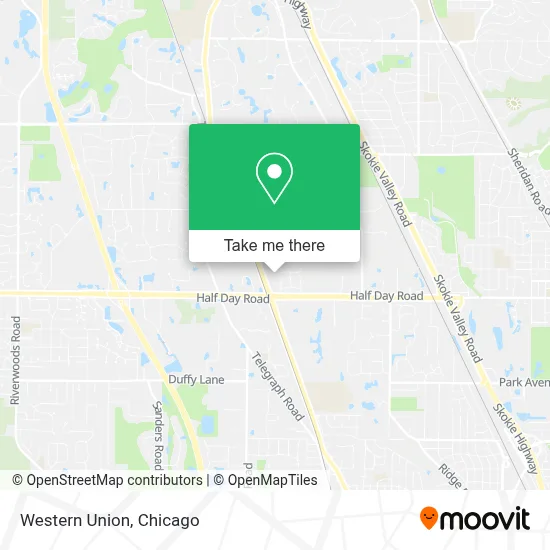 Western Union map