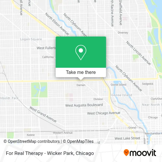 For Real Therapy - Wicker Park map