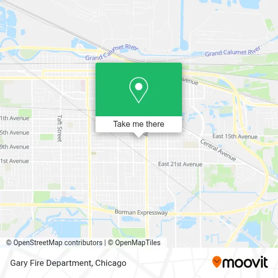 Gary Fire Department map