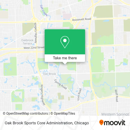 Oak Brook Sports Core Administration map