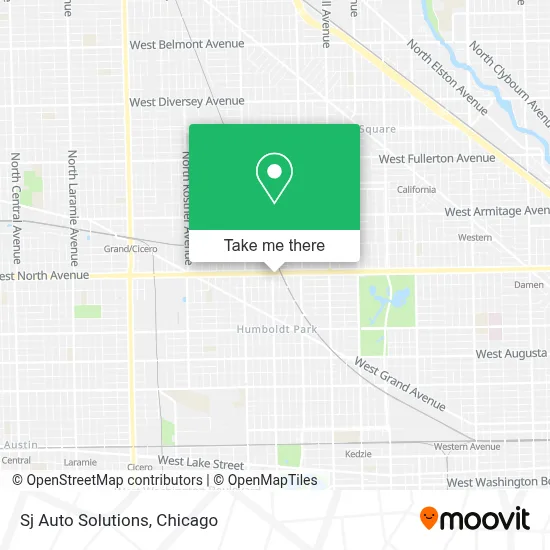 Sj Auto Solutions map