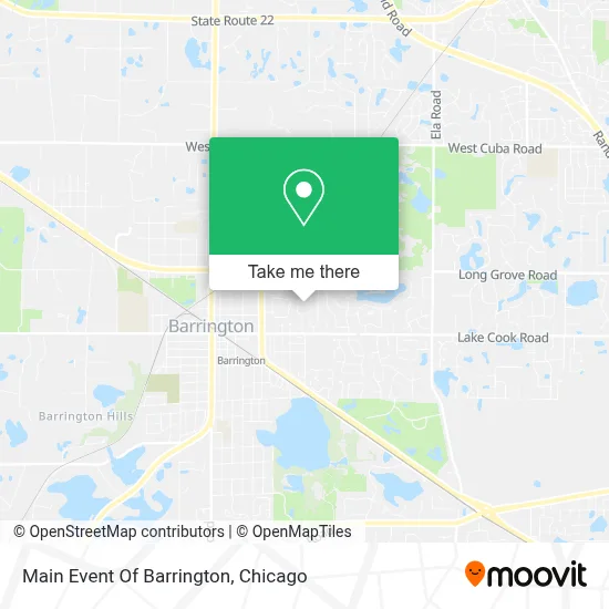 Main Event Of Barrington map