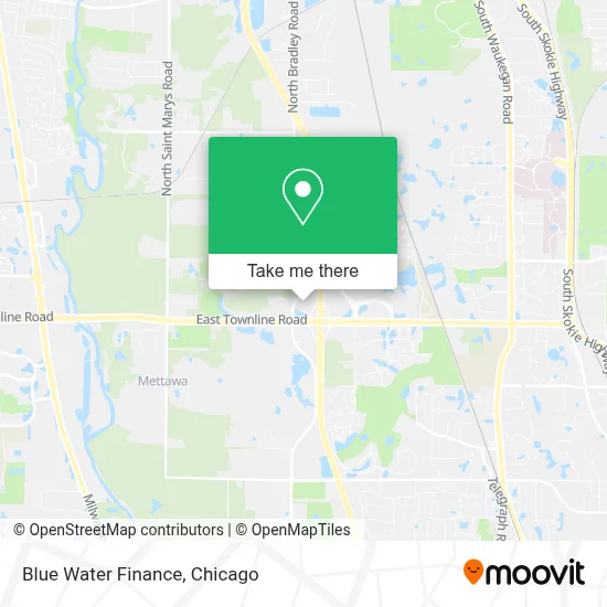 Blue Water Finance map
