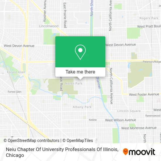 Neiu Chapter Of University Professionals Of Illinois map