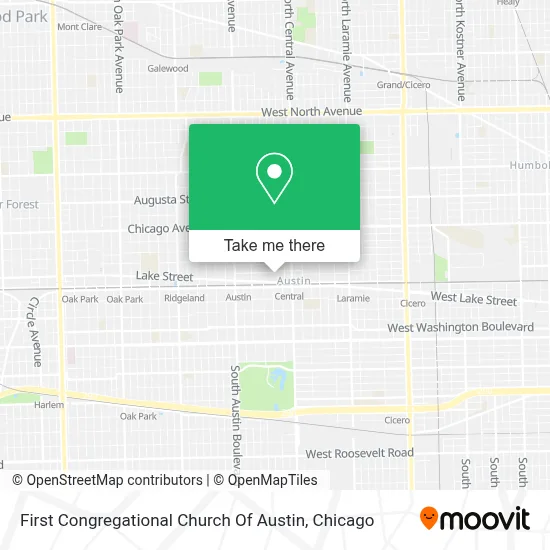 First Congregational Church Of Austin map