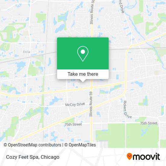Cozy Feet Spa map