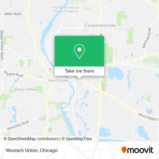 Western Union map