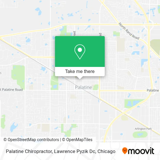 Palatine Chiropractor, Lawrence Pyzik Dc map