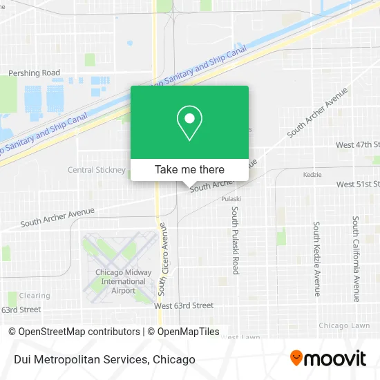 Dui Metropolitan Services map