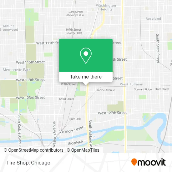 Tire Shop map