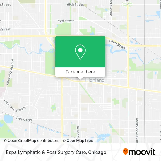 Espa Lymphatic & Post Surgery Care map