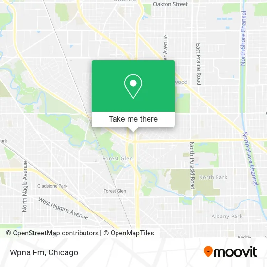 Wpna Fm map