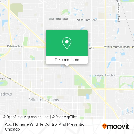 Abc Humane Wildlife Control And Prevention map