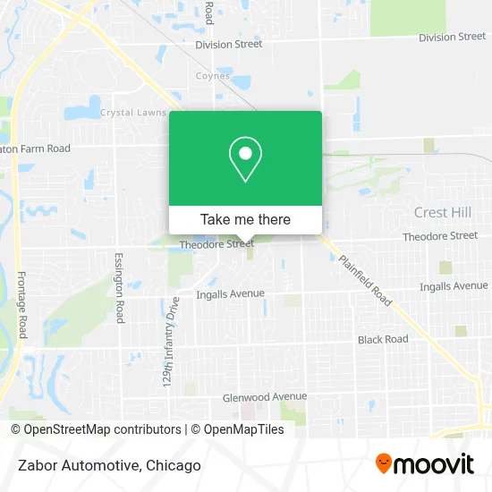 Zabor Automotive map