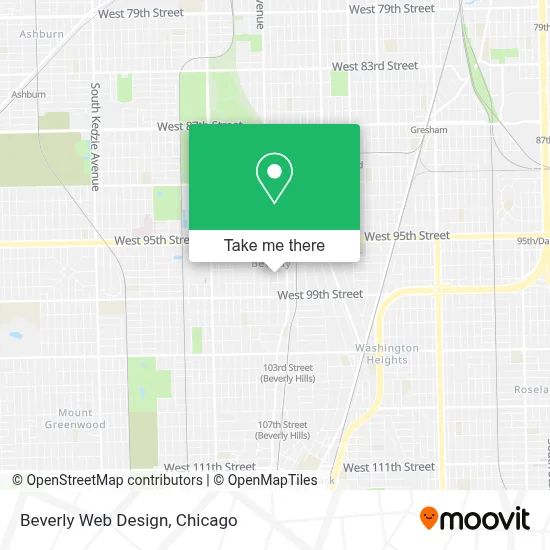 Beverly Web Design map