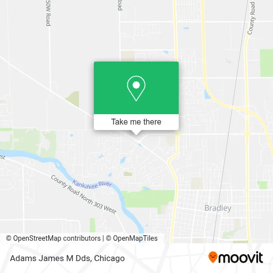 Adams James M Dds map