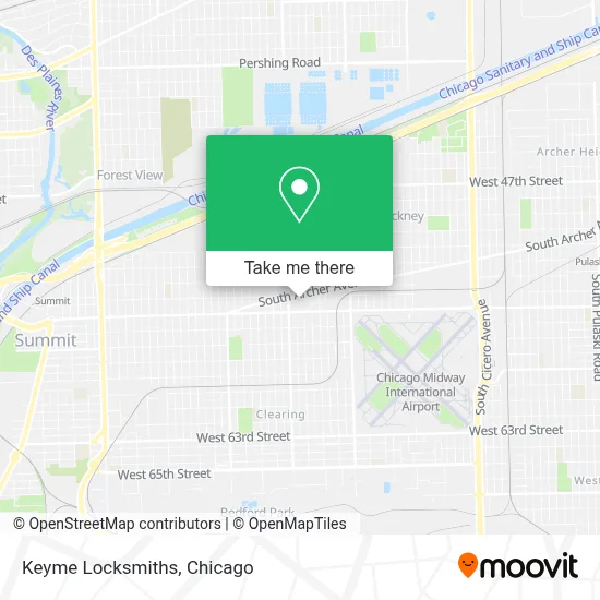 Keyme Locksmiths map