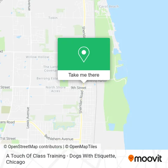 A Touch Of Class Training - Dogs With Etiquette map