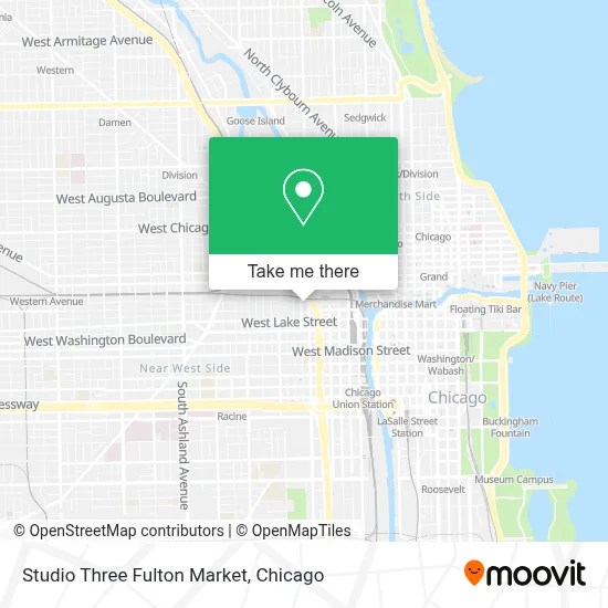 Studio Three Fulton Market map