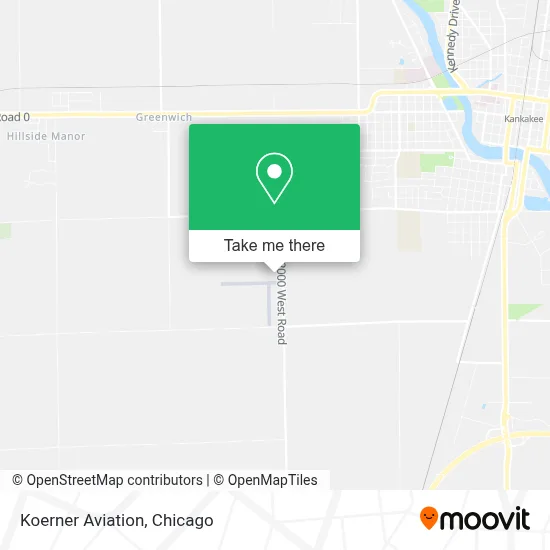 Koerner Aviation map