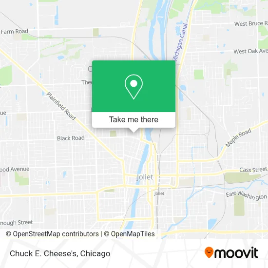 Chuck E. Cheese's map