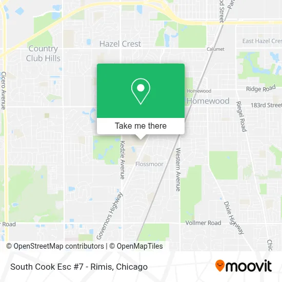 South Cook Esc #7 - Rimis map