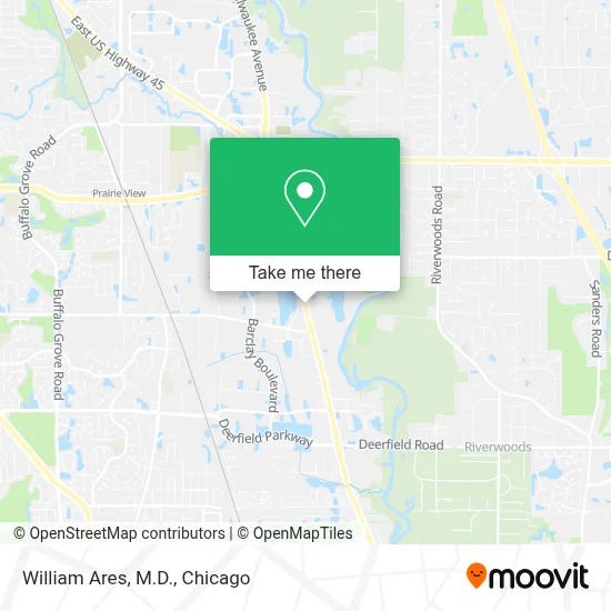 William Ares, M.D. map