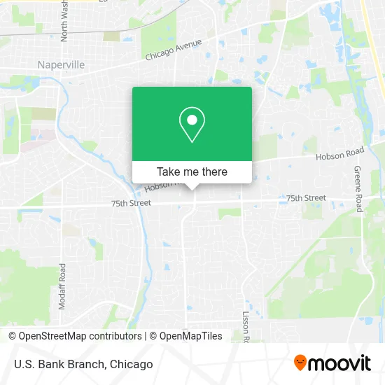 U.S. Bank Branch map