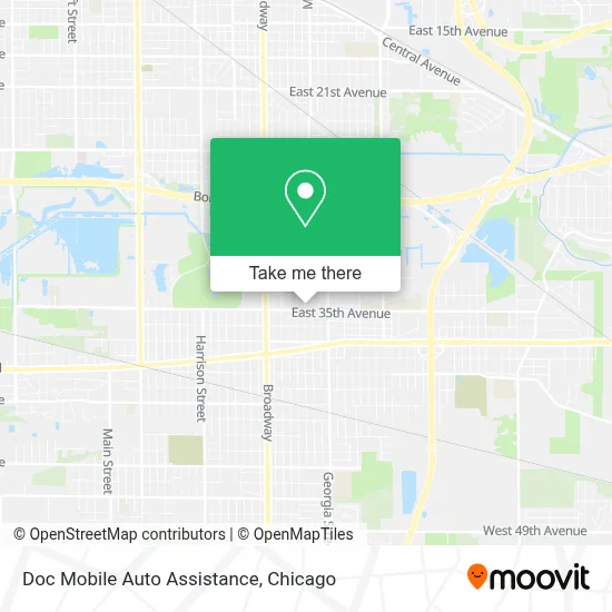 Doc Mobile Auto Assistance map