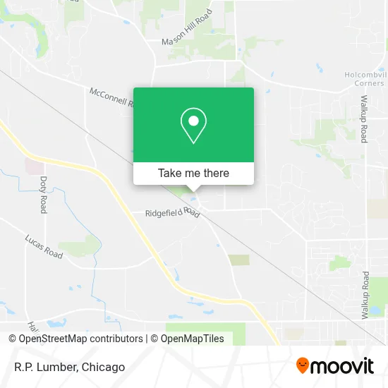 R.P. Lumber map