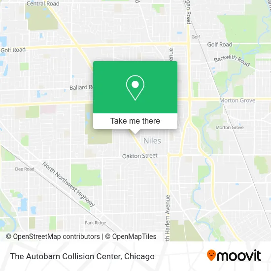 The Autobarn Collision Center map