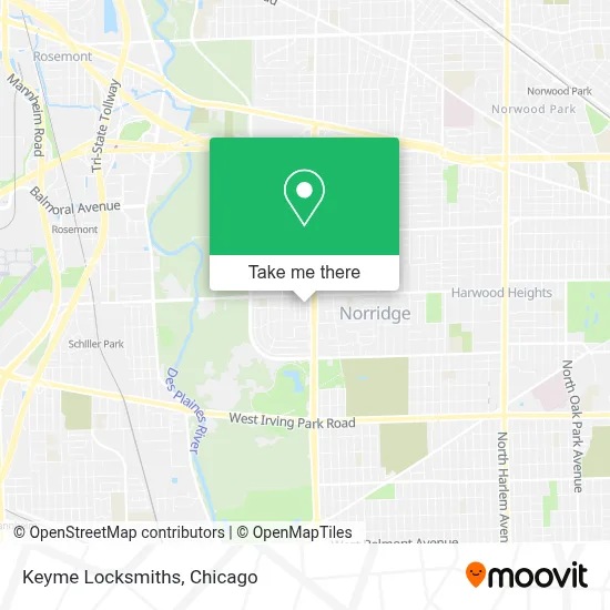 Keyme Locksmiths map