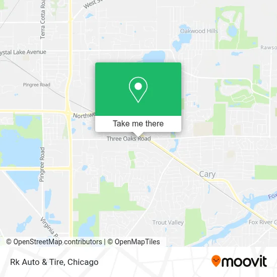 Rk Auto & Tire map
